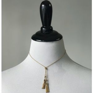 Gold Tassel Necklace